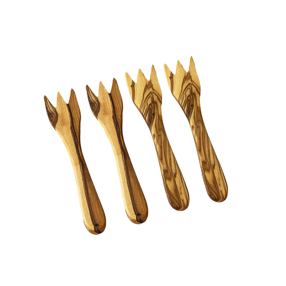 Picture of Olive Wood - 4 Olive Forks