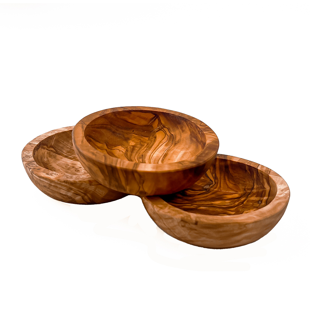 Picture of Dipping Bowl St (x3) Olive Wood