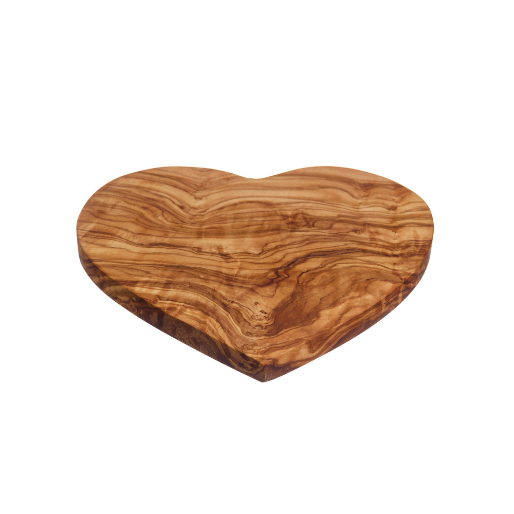 Picture of Heart Shaped Board 21cm Olive Wood