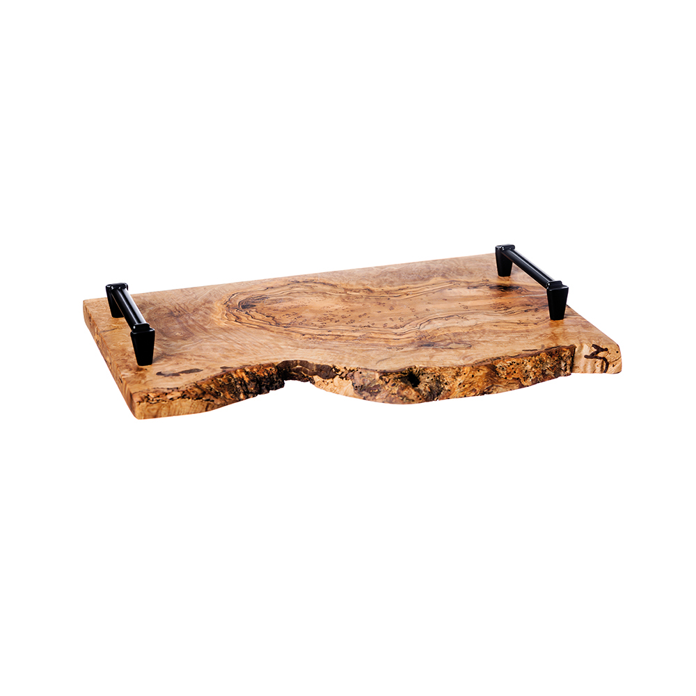 Picture of Rect Rustic Serving Tray Olive Wood