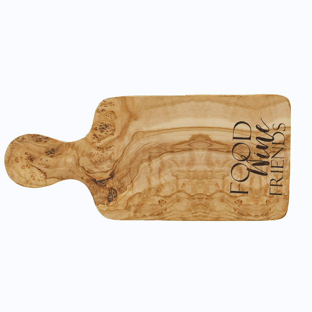 Picture of Handled Cheese Board - Food, Wine, Friends Olive W