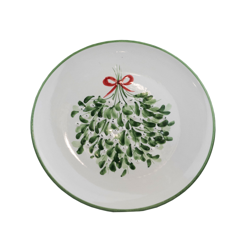 Picture of 28cm Large Ceramic Plate - Mistletoe