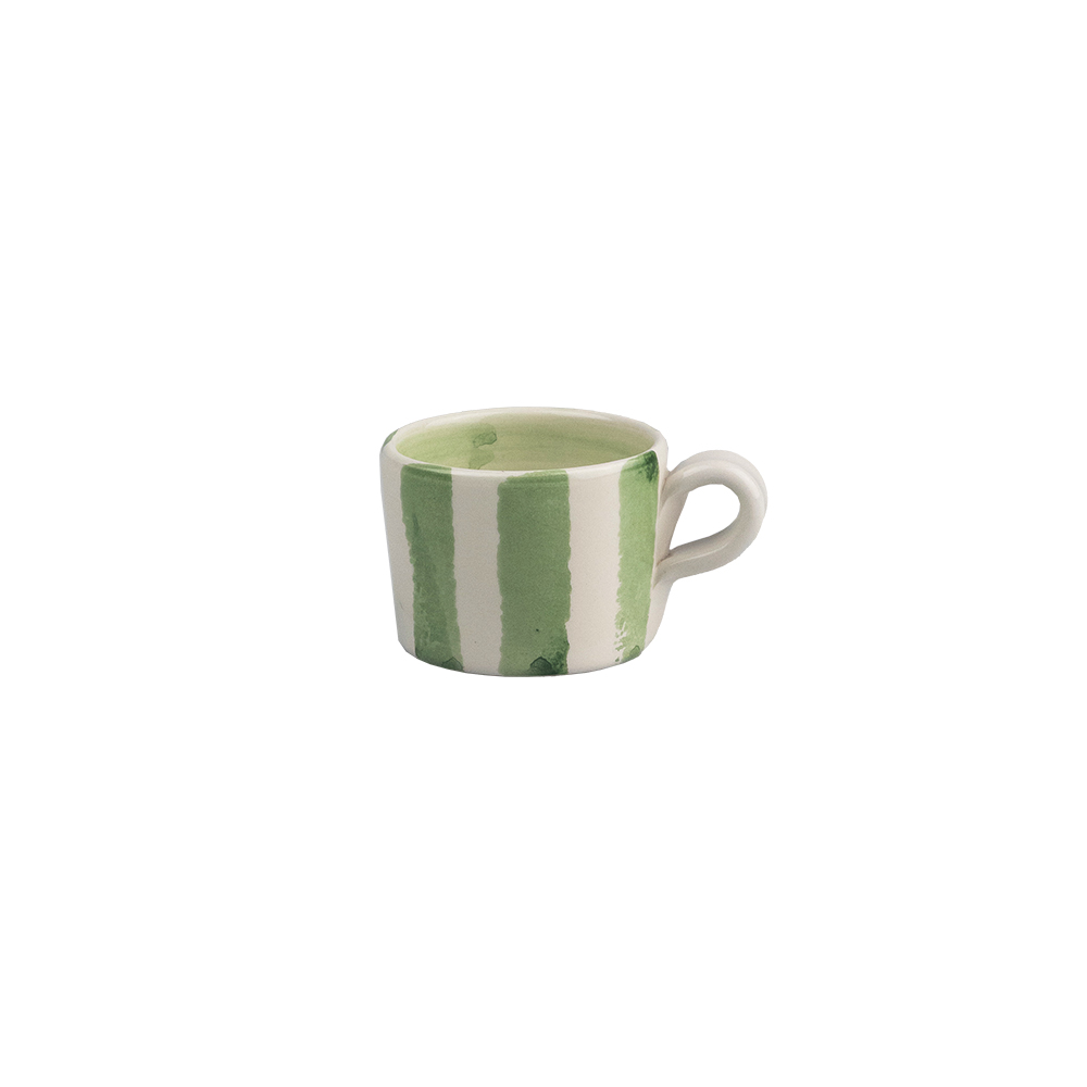 Picture of Ceramic Espresso Cup - Green Stripe