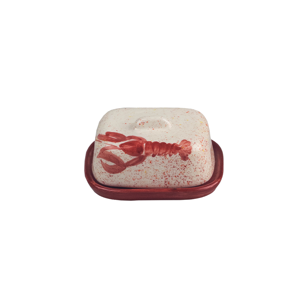 Picture of Mini Ceramic Butter Dish - Red Lobster