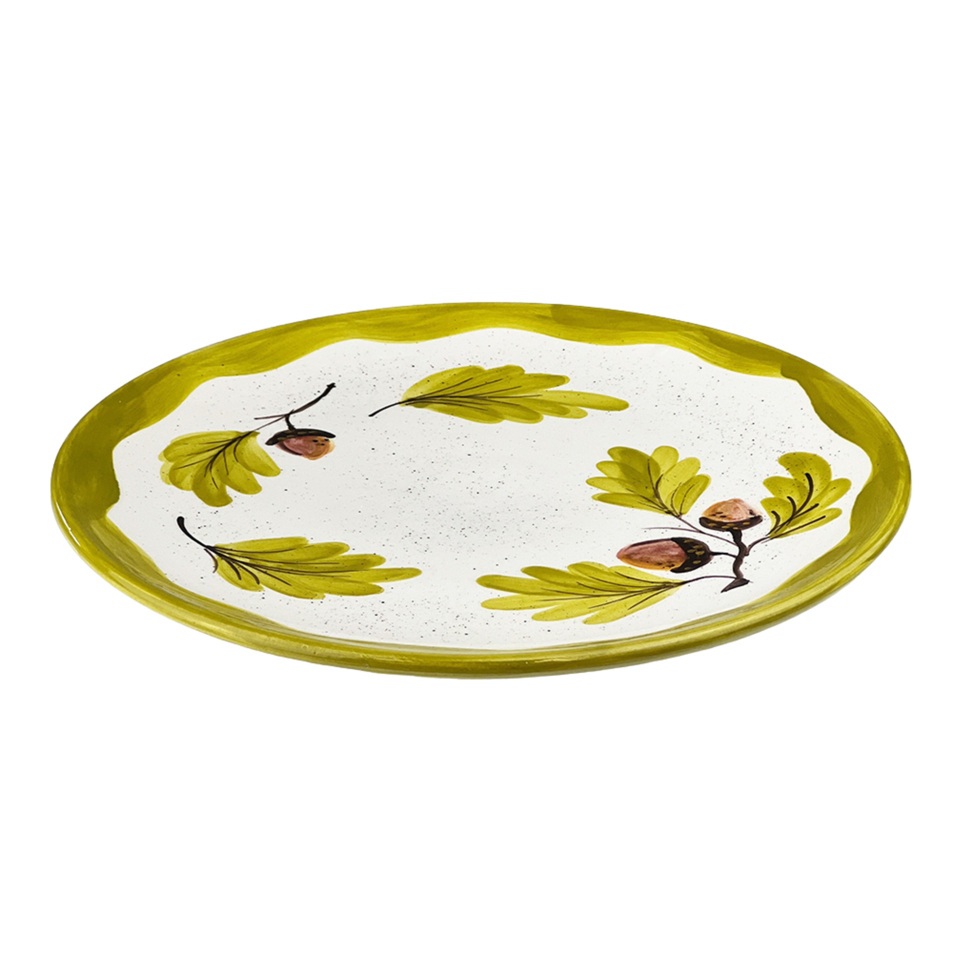 Picture of Ceramic Round Serving Platter - Autumn Acorns