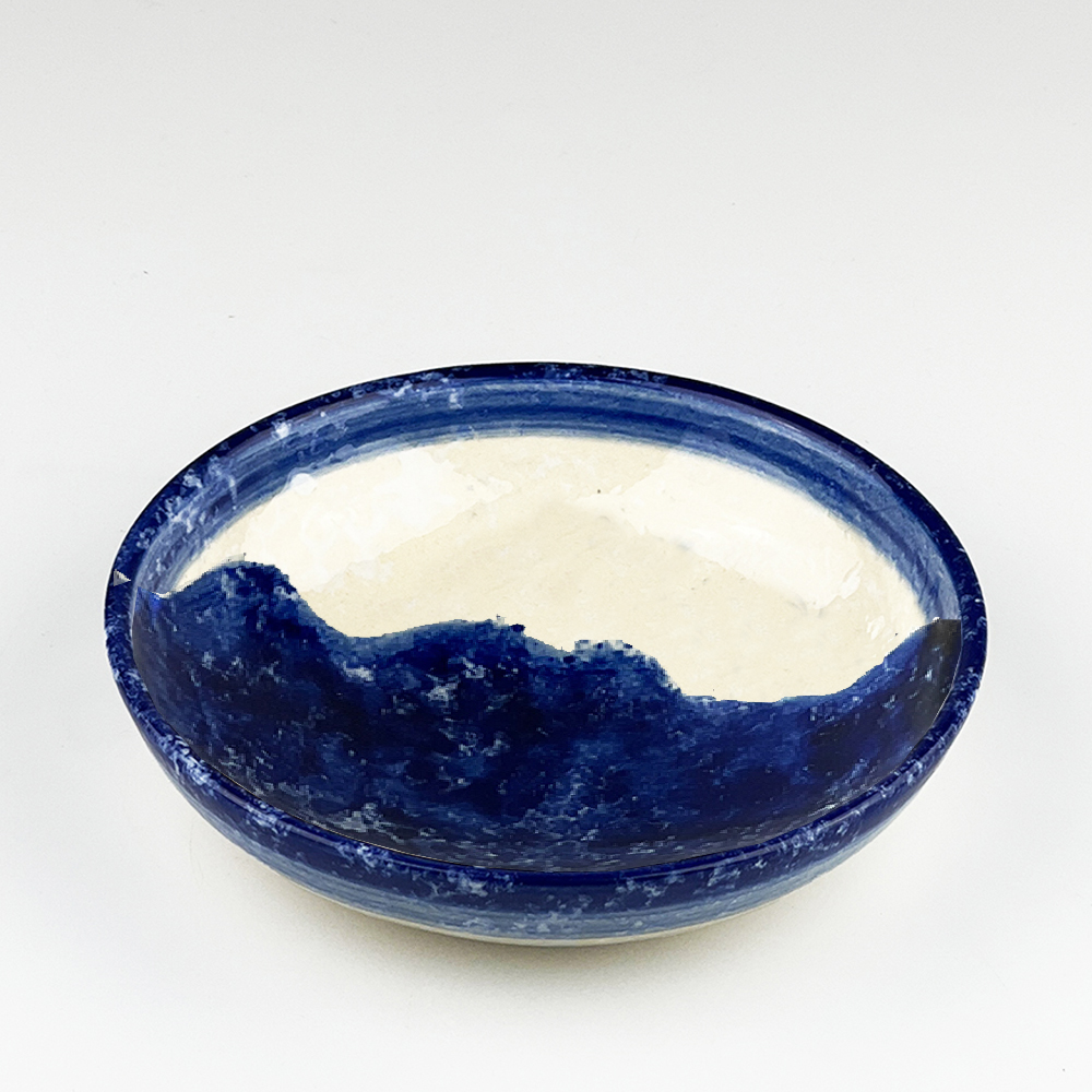 Picture of Ceramic Serving Bowl - Medium - Wave