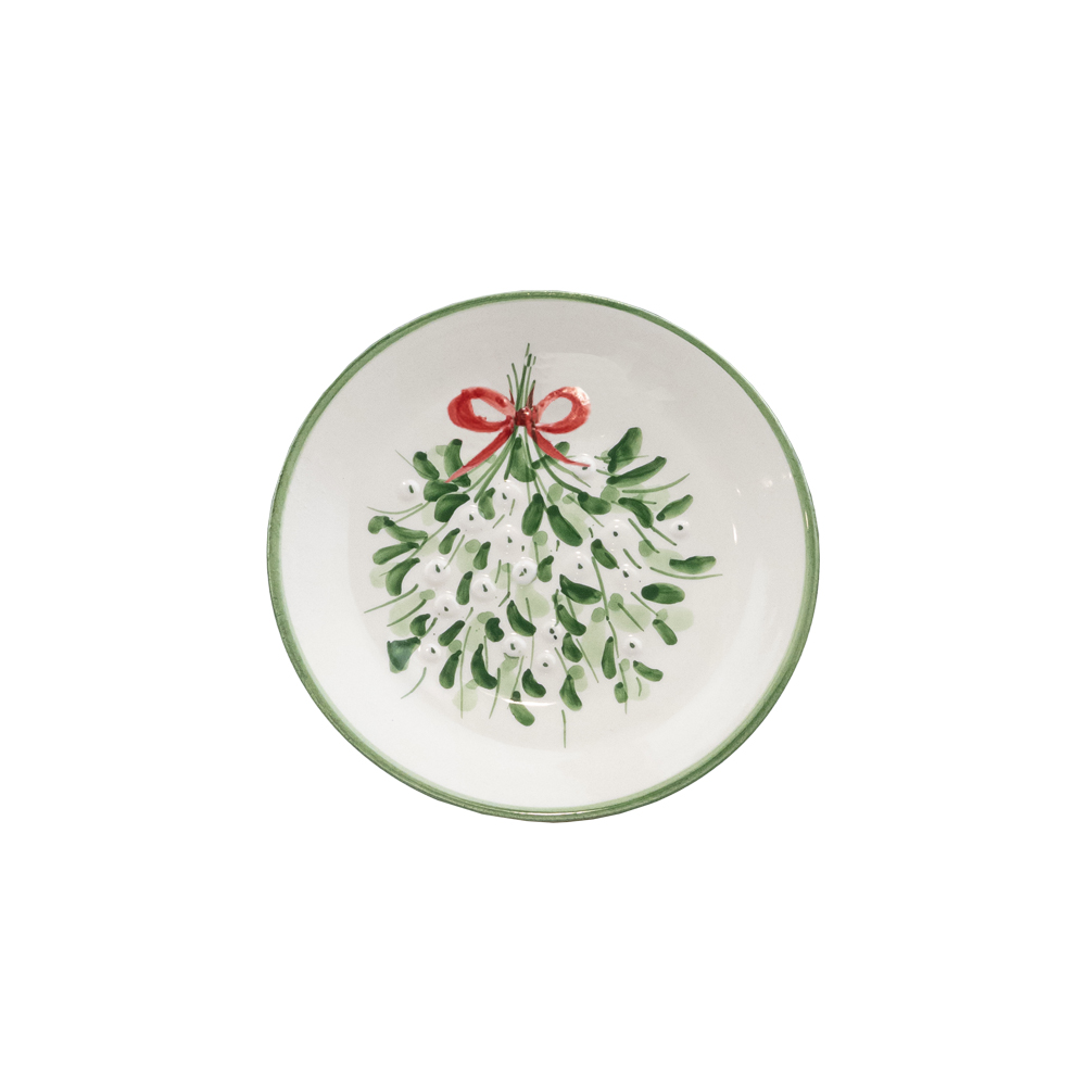 Picture of 16cm Ceramic Side Plate- Mistletoe