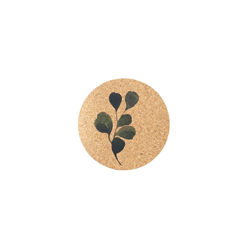 Picture of Single Cork Coaster - Flora