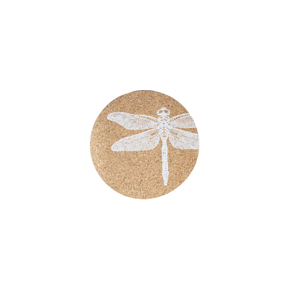 Picture of Single Cork Coaster - Dragonfly