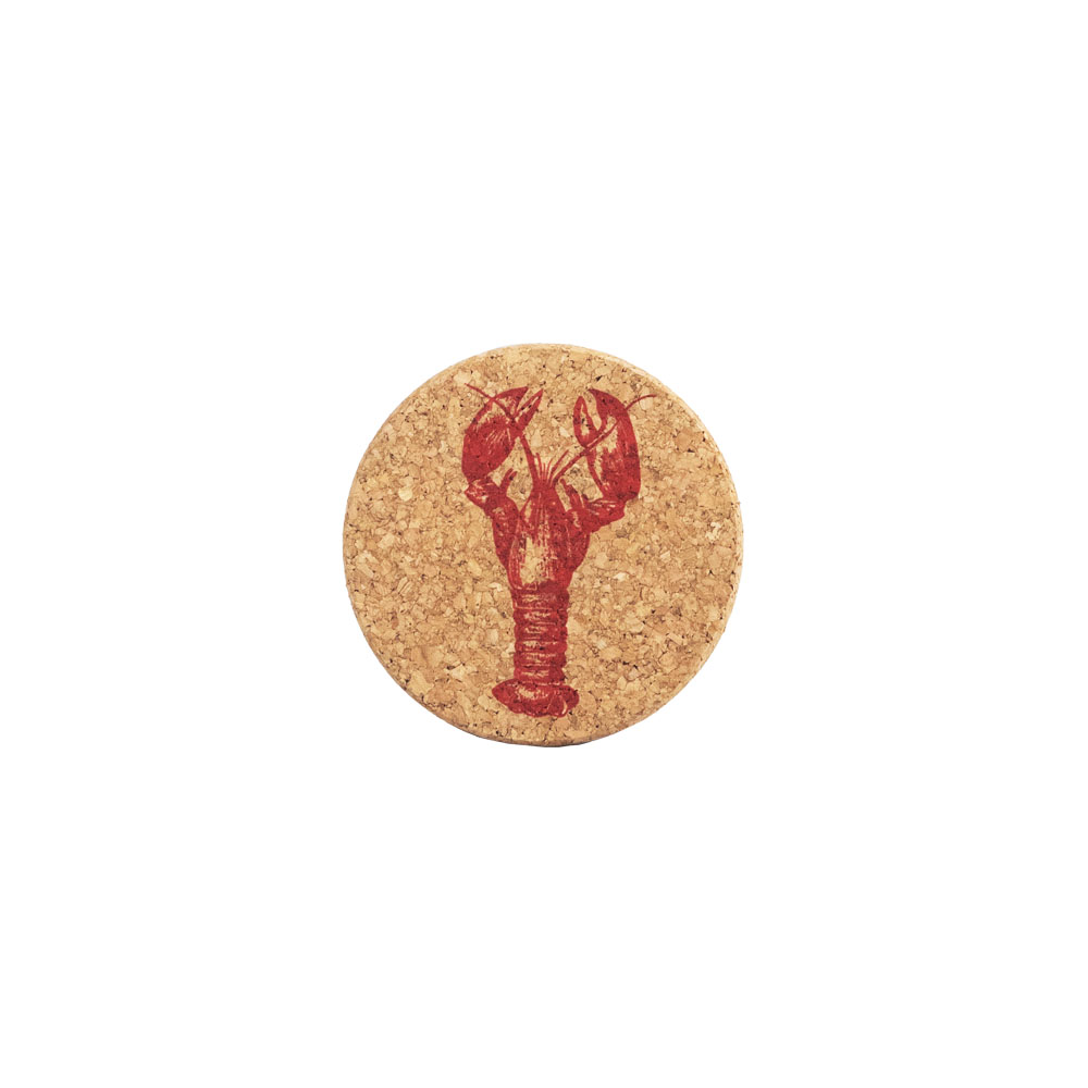Picture of Single Cork Coaster - Red Lobster