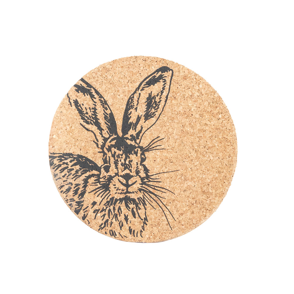 Picture of Cork Place Mat - Hare