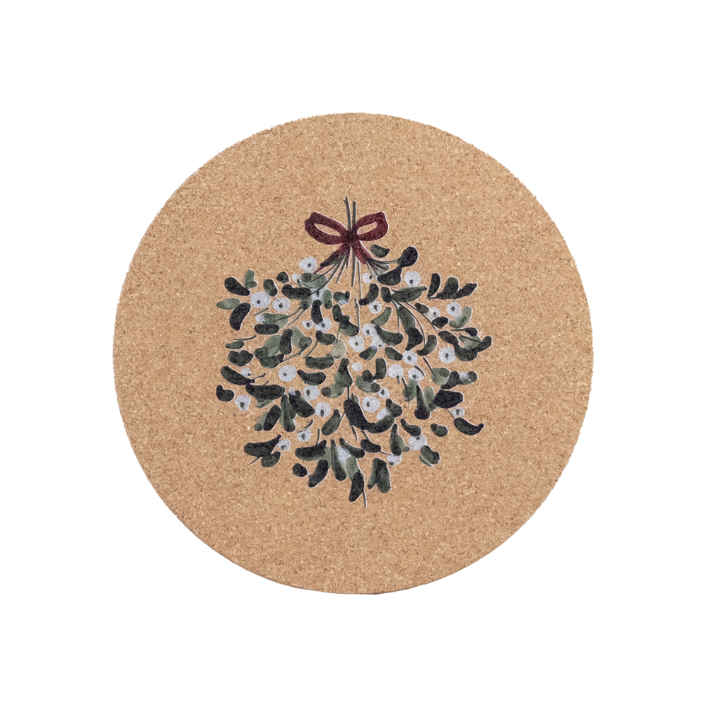 Picture of Cork Place Mat - Mistletoe