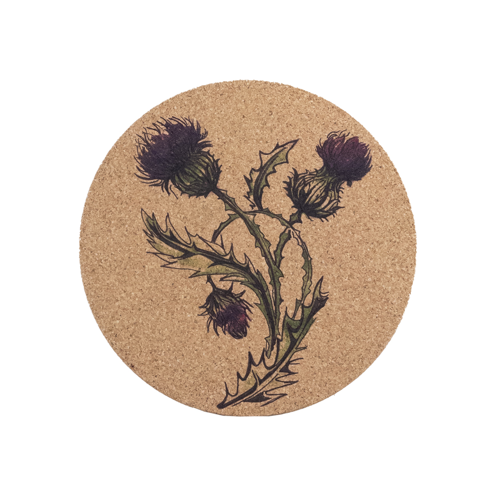 Picture of Cork Place Mat - Thistle