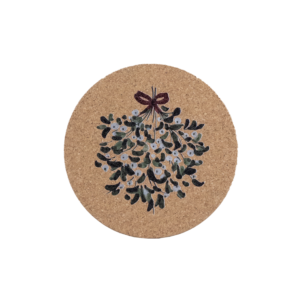 Picture of Cork Pot Stand - Mistletoe