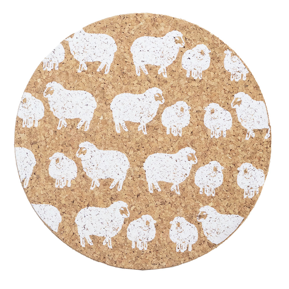 Picture of Cork Pot Stand - Sheep