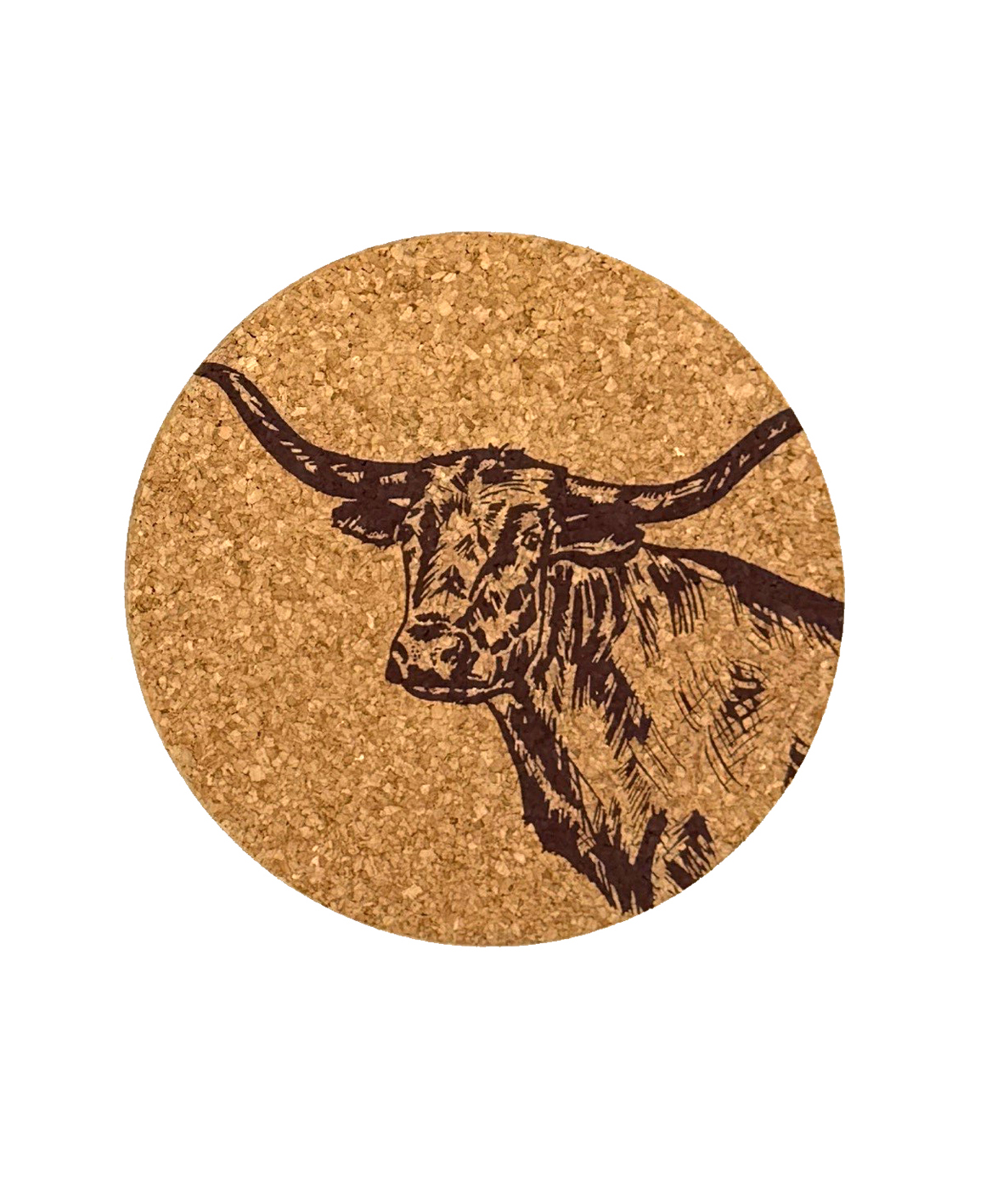Picture of Cork Pot Stand - Texas Longhorn