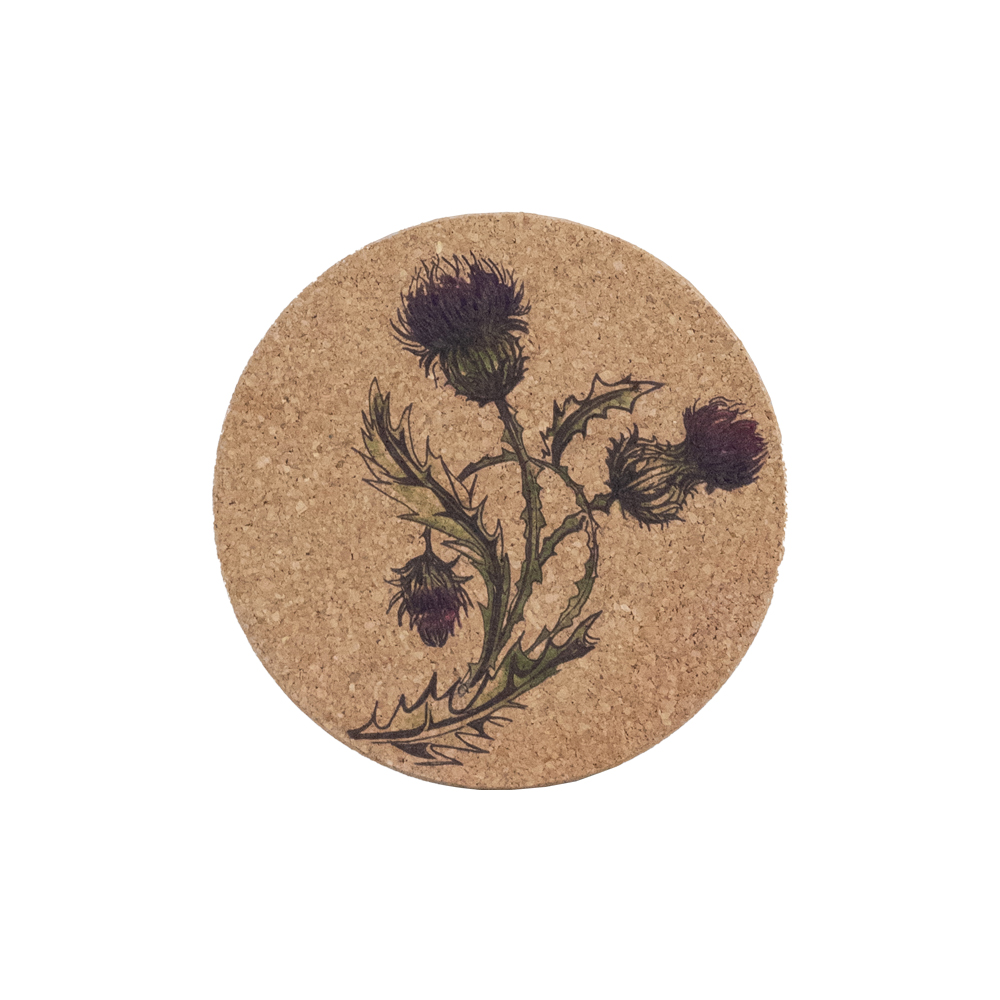 Picture of Cork Pot Stand - Thistle