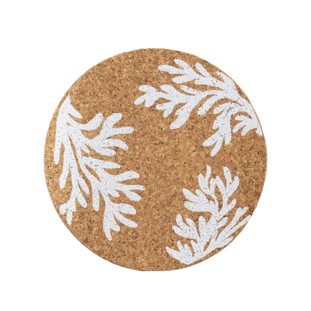 Picture of Cork Pot Stand - White Coral