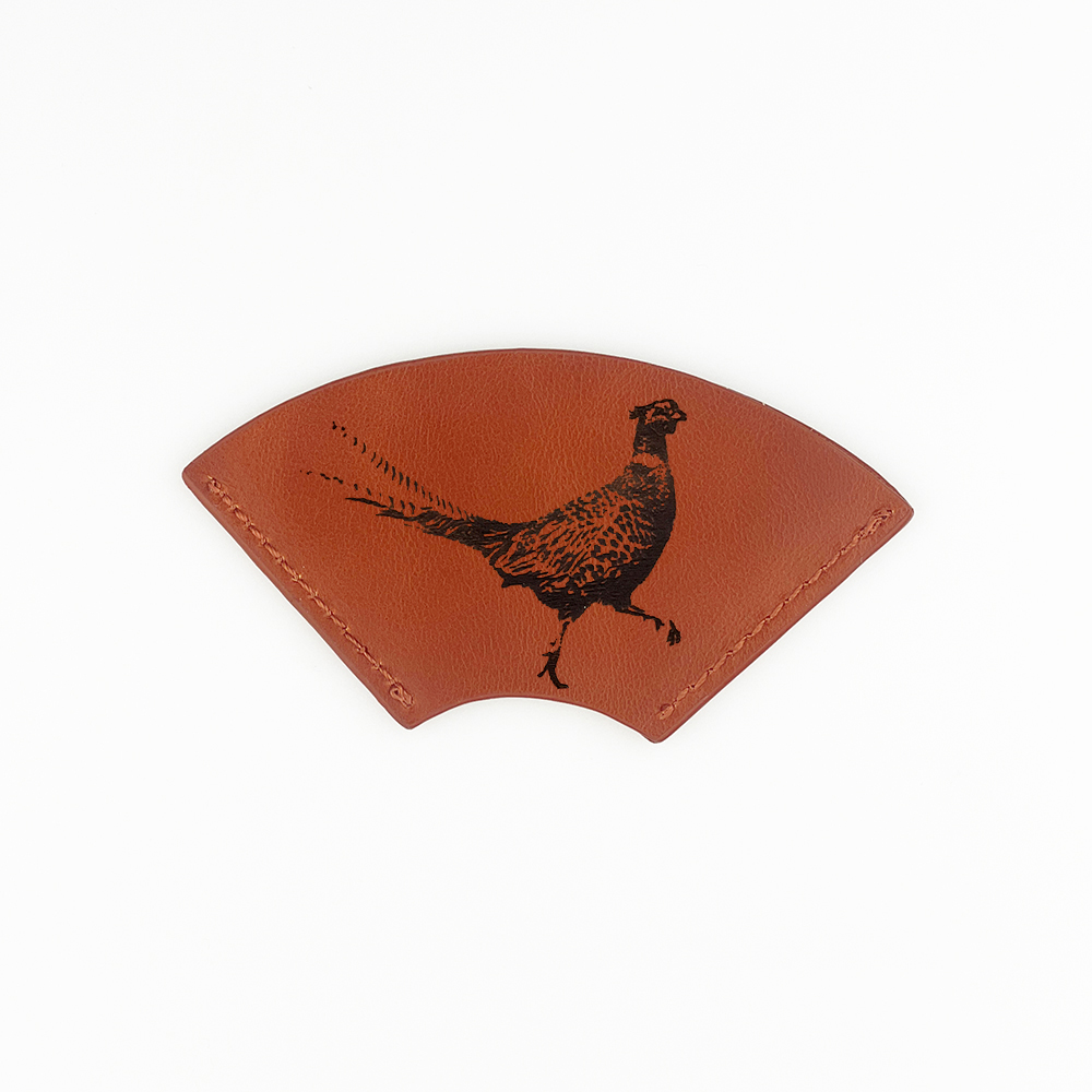 Picture of Leather Corner Bookmark -  Pheasant