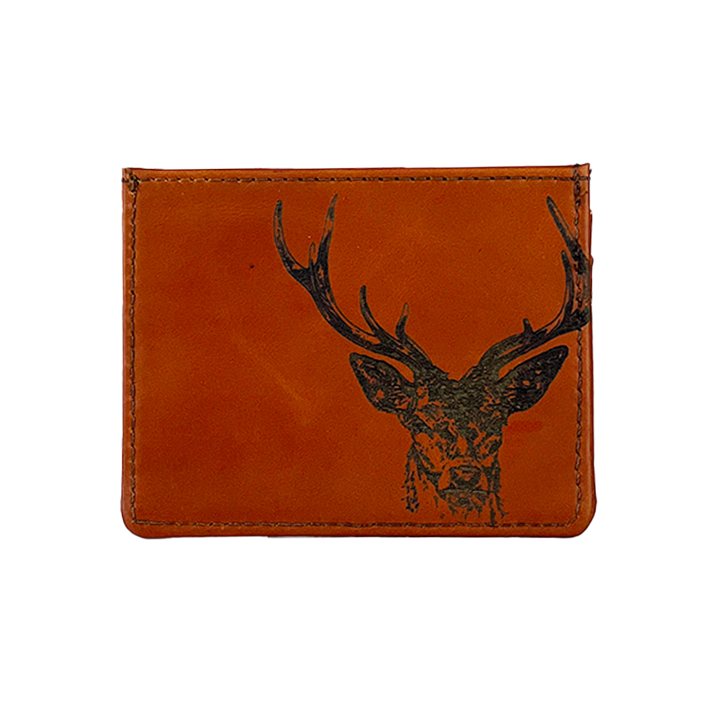 Picture of Leather Card Wallet - Stag