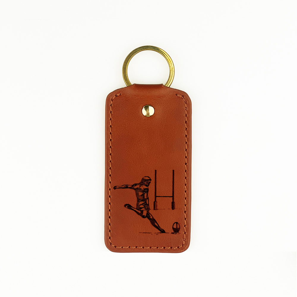 Picture of Leather Keyring - Rugby