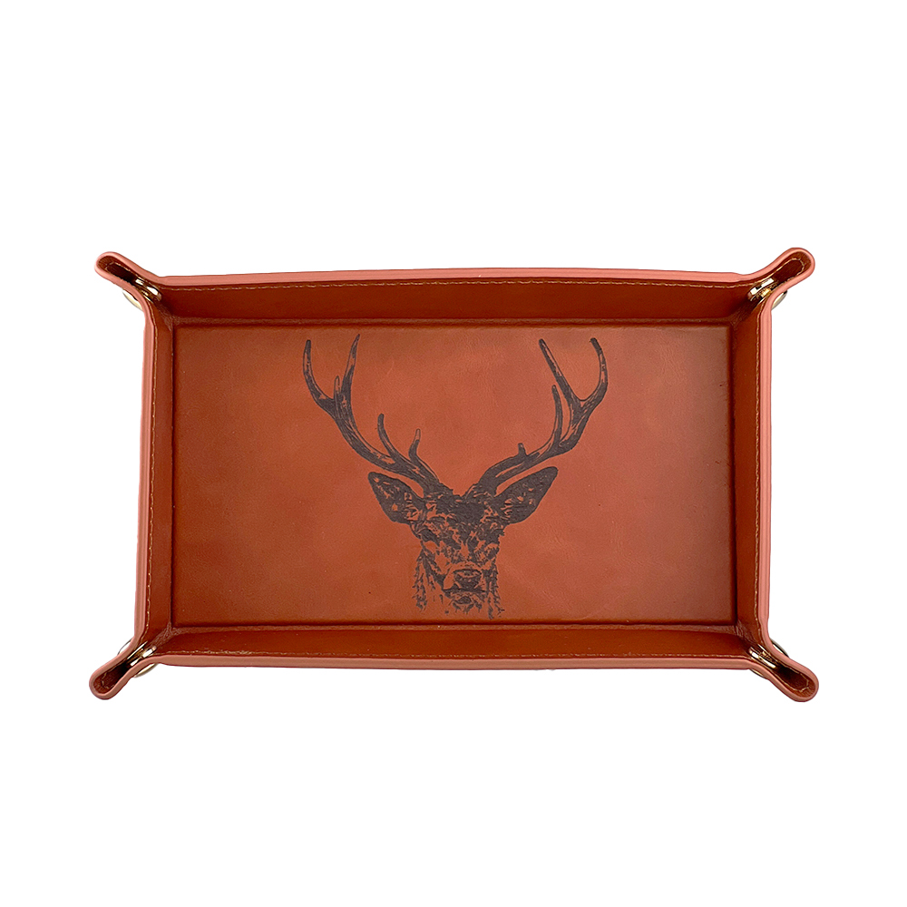 Picture of Leather Trinket Tray - Stag