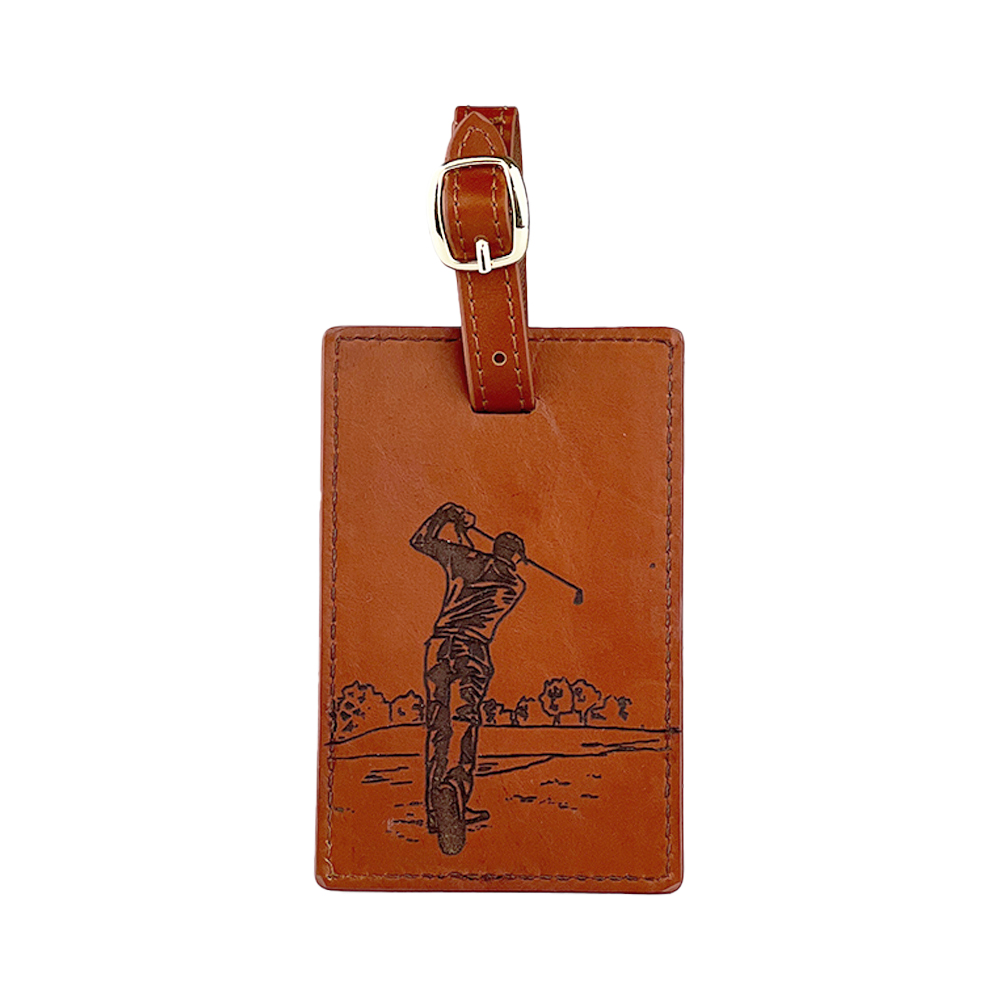 Picture of Leather Luggage Tag – Golf