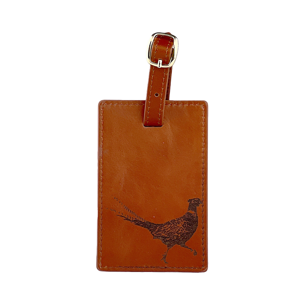 Picture of Leather Luggage Tag - Pheasant