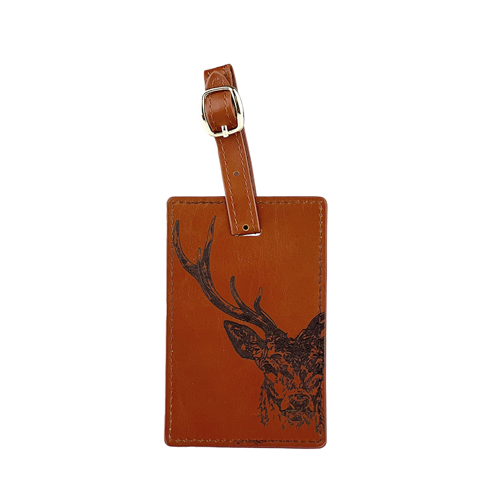 Picture of Leather Luggage Tag - Stag