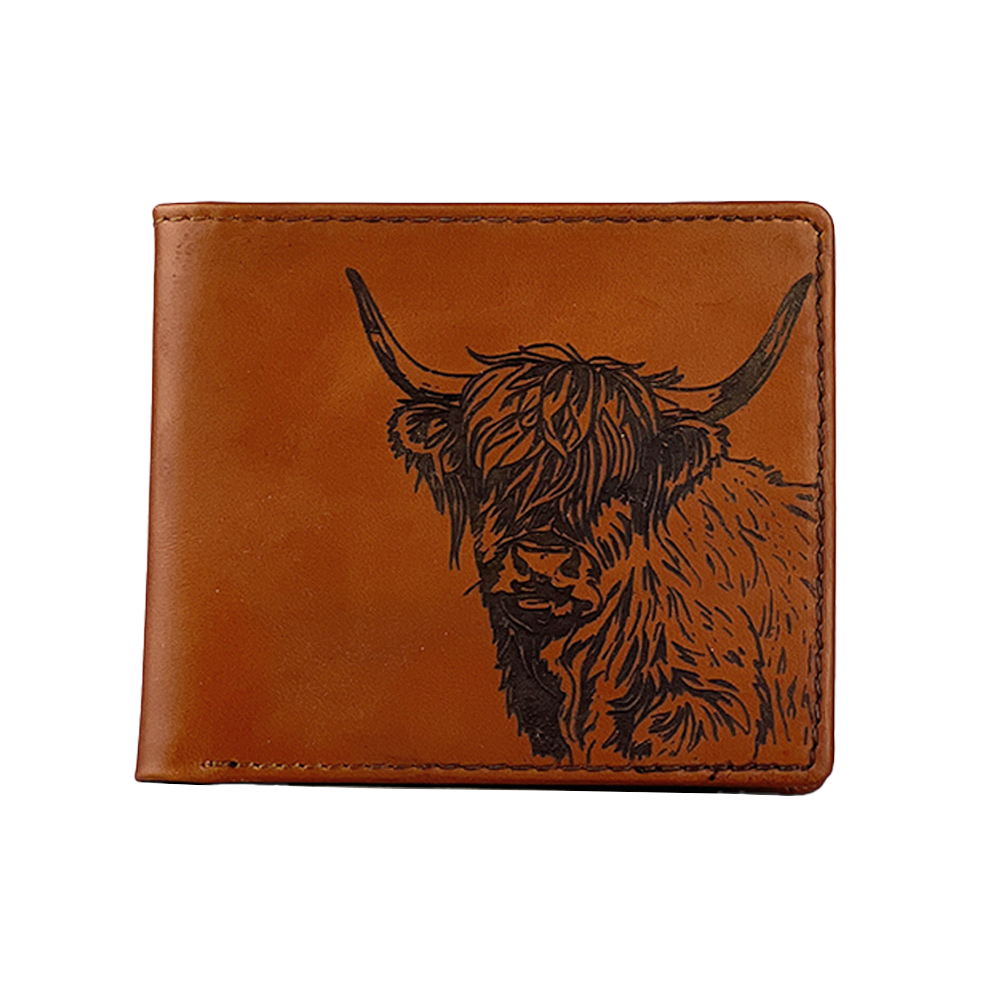 Picture of Leather Wallet -  Highland Cow