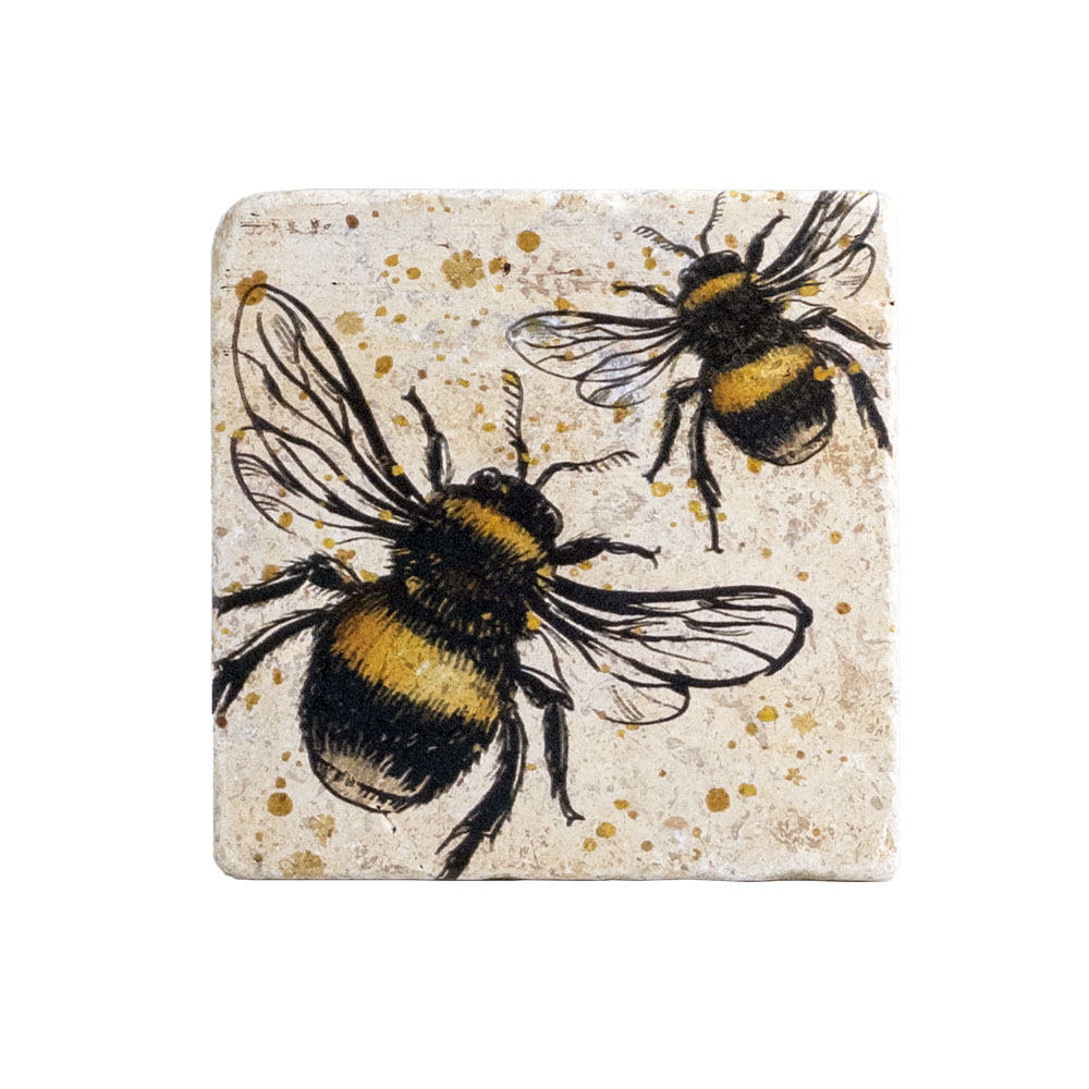 Picture of Single Stone Coaster - Bee