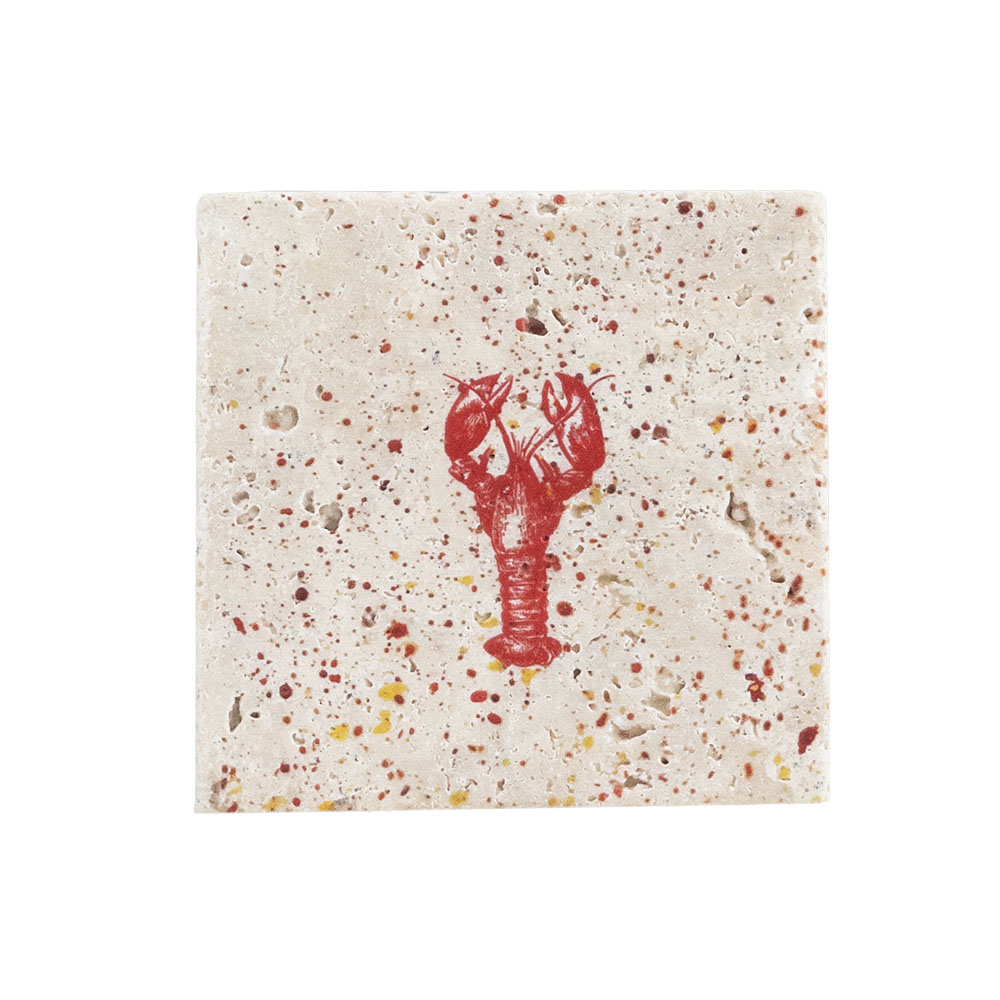 Picture of Single Stone Coaster- Red Lobster