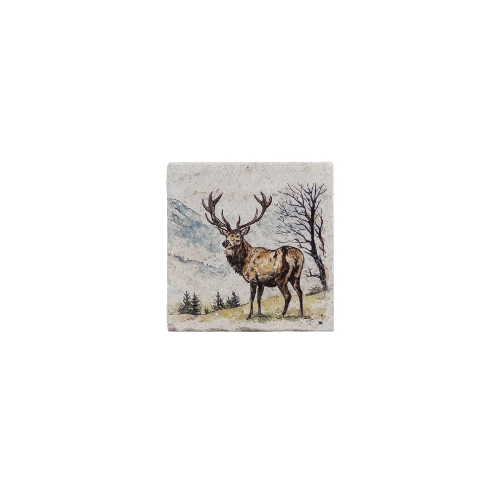 Picture of Single Stone Coaster - Scenic Stag
