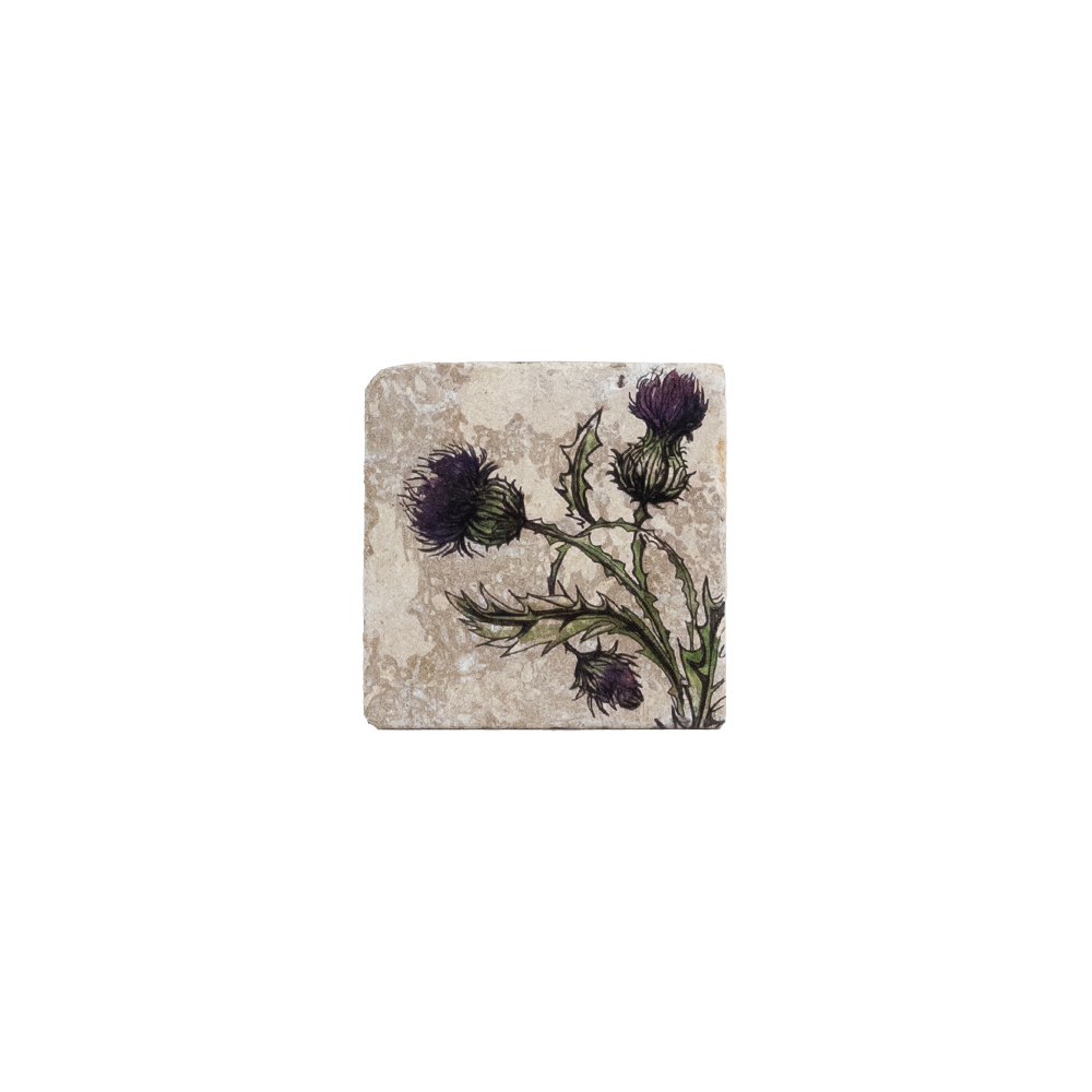 Picture of Single Stone Coaster - Thistle