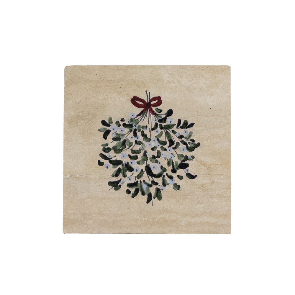 Picture of Stone Pot Stand - Mistletoe