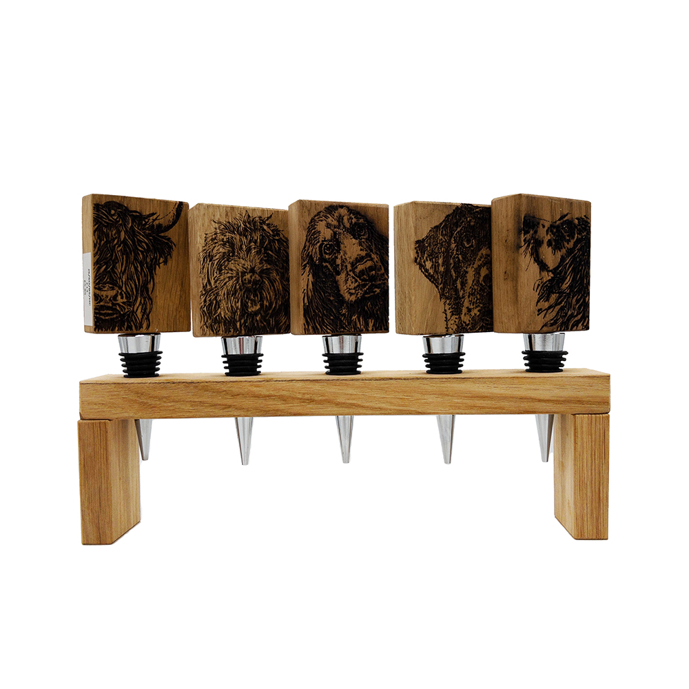 Picture of Wooden Bottle Stopper Display Stand