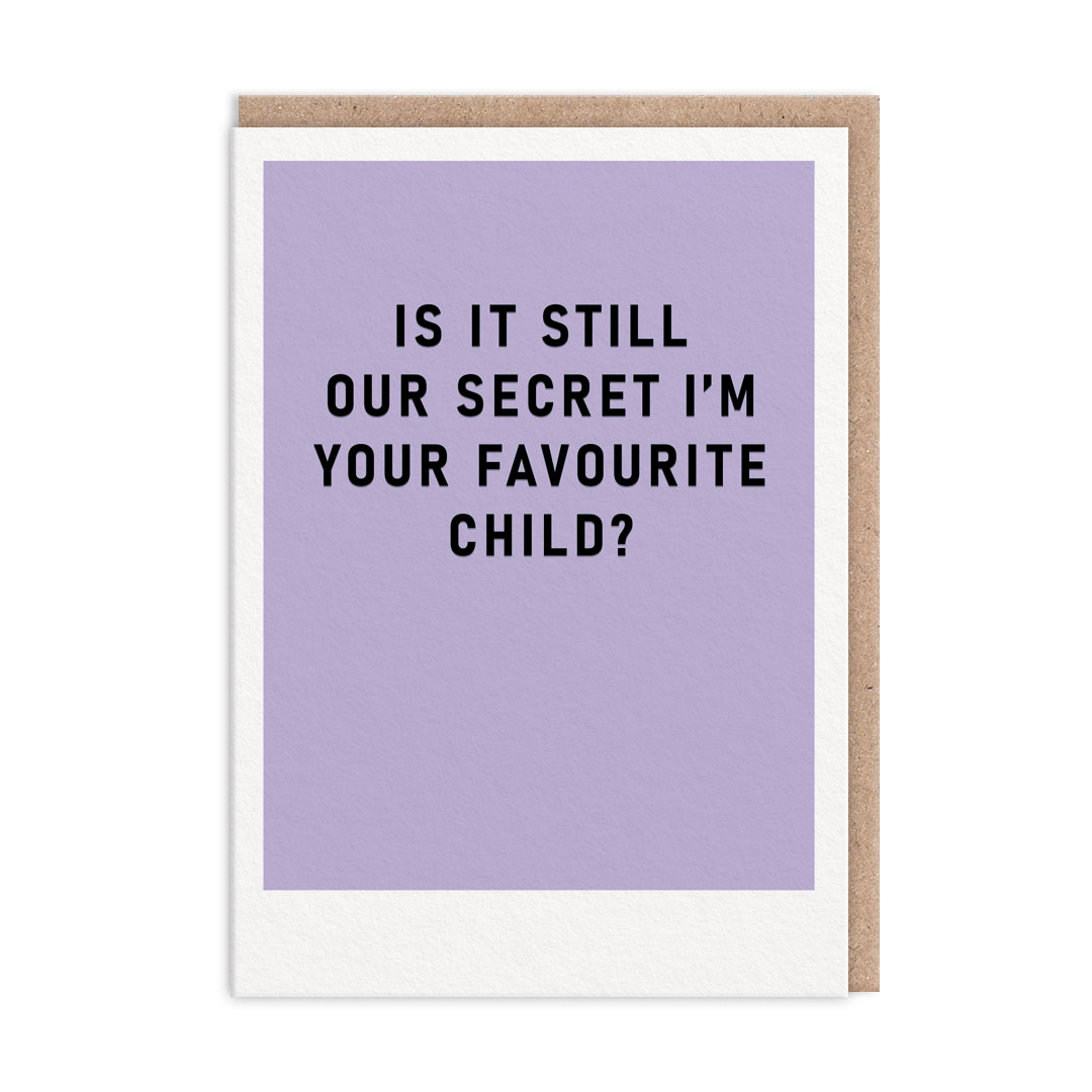 Picture of Secret Favourite Child Mother's Day Card (10778)