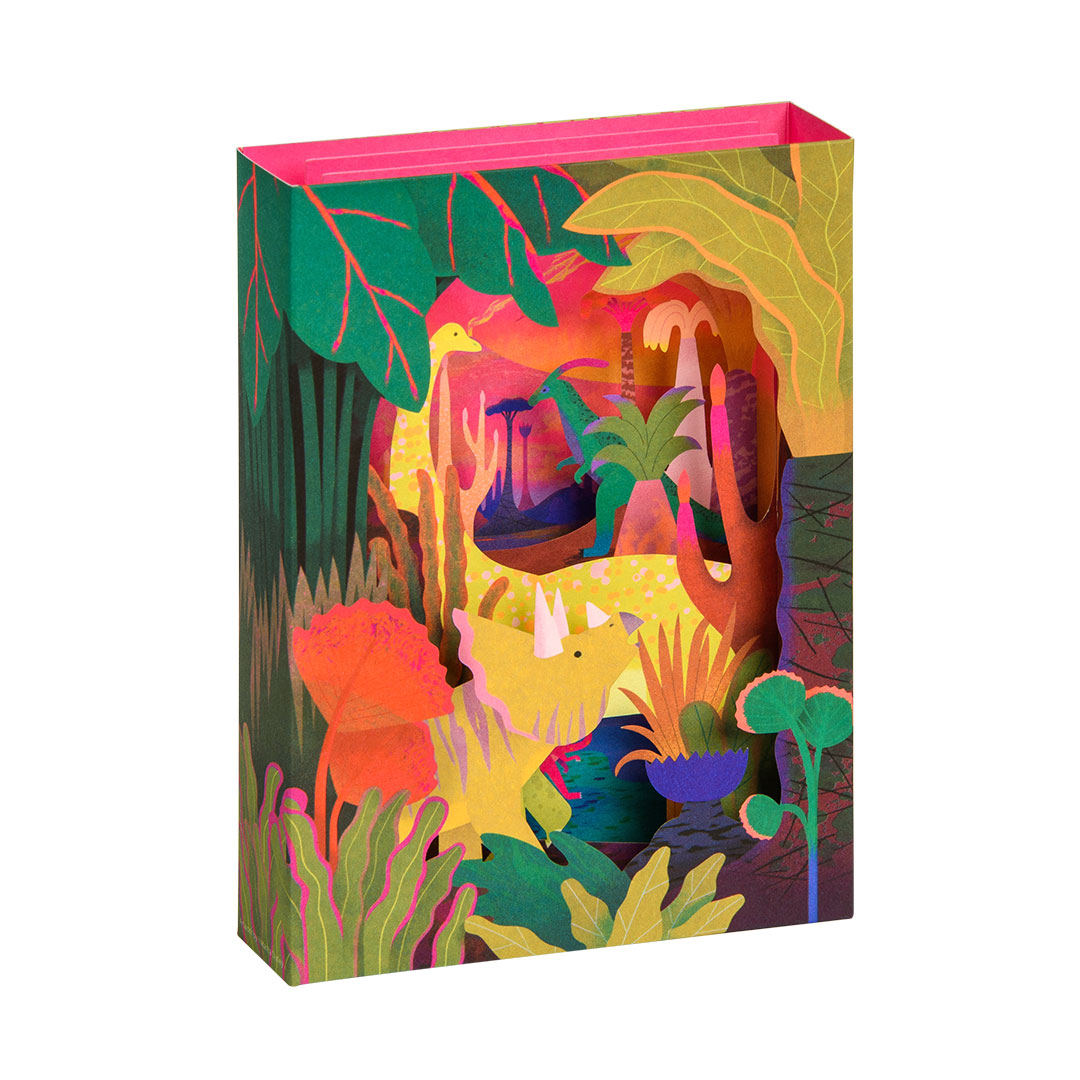 Picture of Prehistoric Herbivores - 3D Panoramic Card (12102)