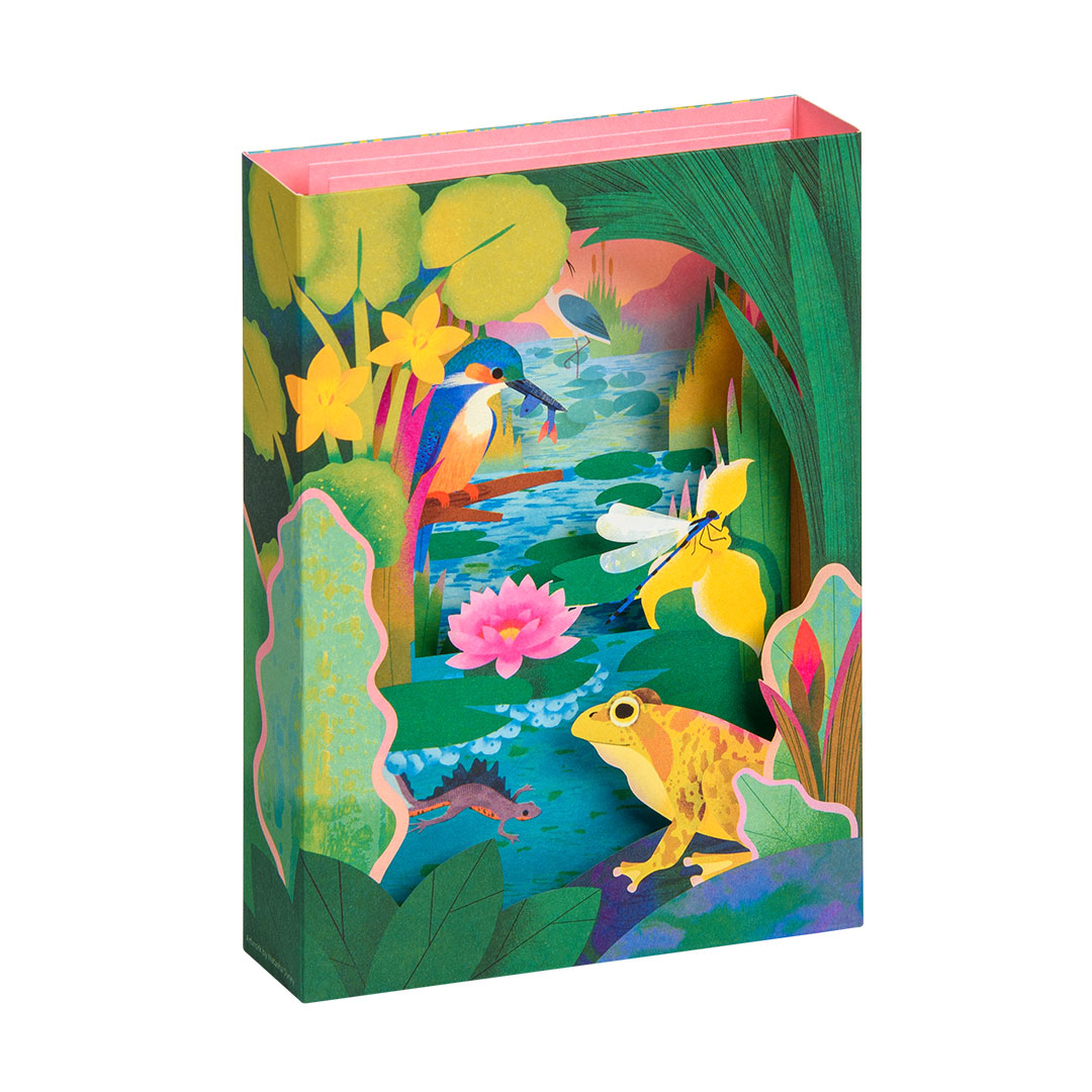 Picture of British Pond Life - 3D Panoramic Card (12104)