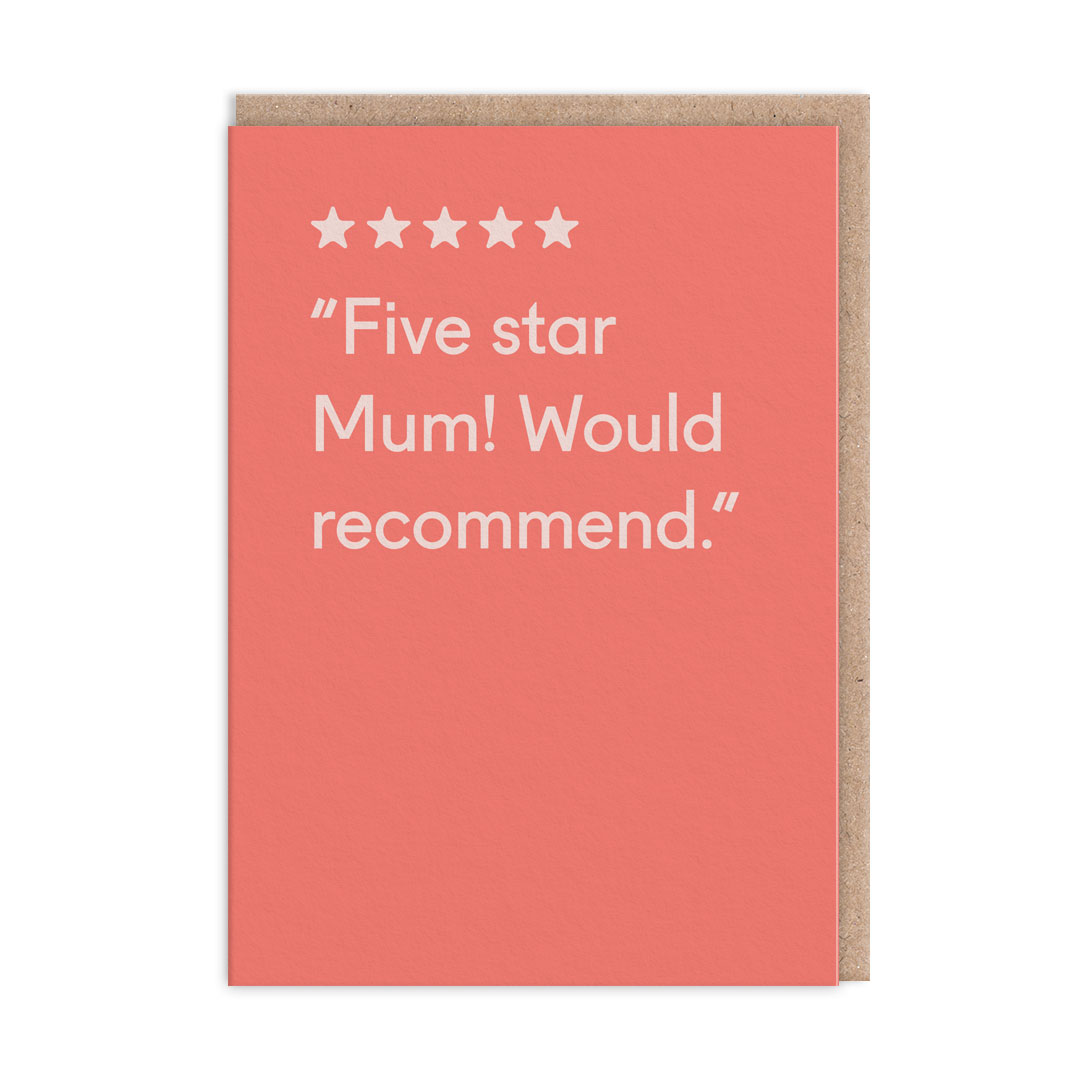 Picture of Five Star Mum Greeting Card (12568)