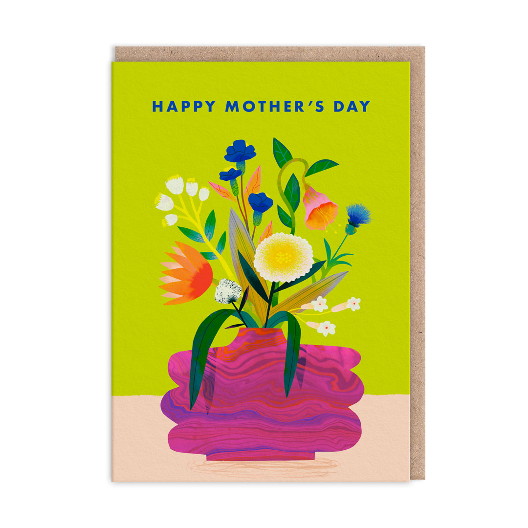 Picture of Happy Mother's Day Vase Greeting Card (12572)