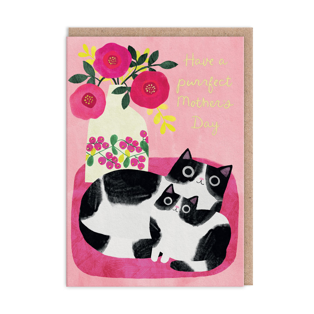 Picture of Happy Mothers Day Cats Greeting Card (12643)
