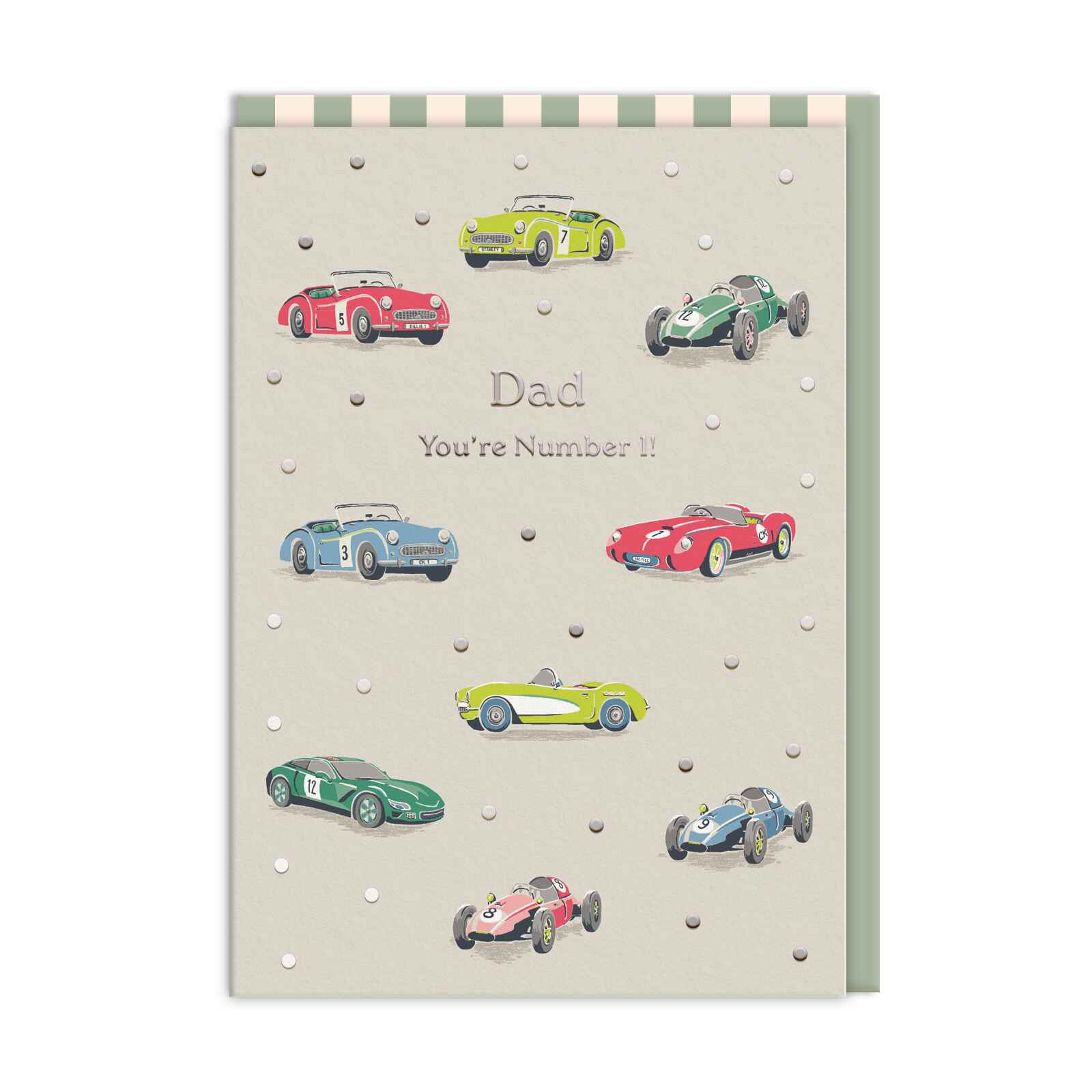 Picture of No 1 Dad Cars Greeting Card (12729)