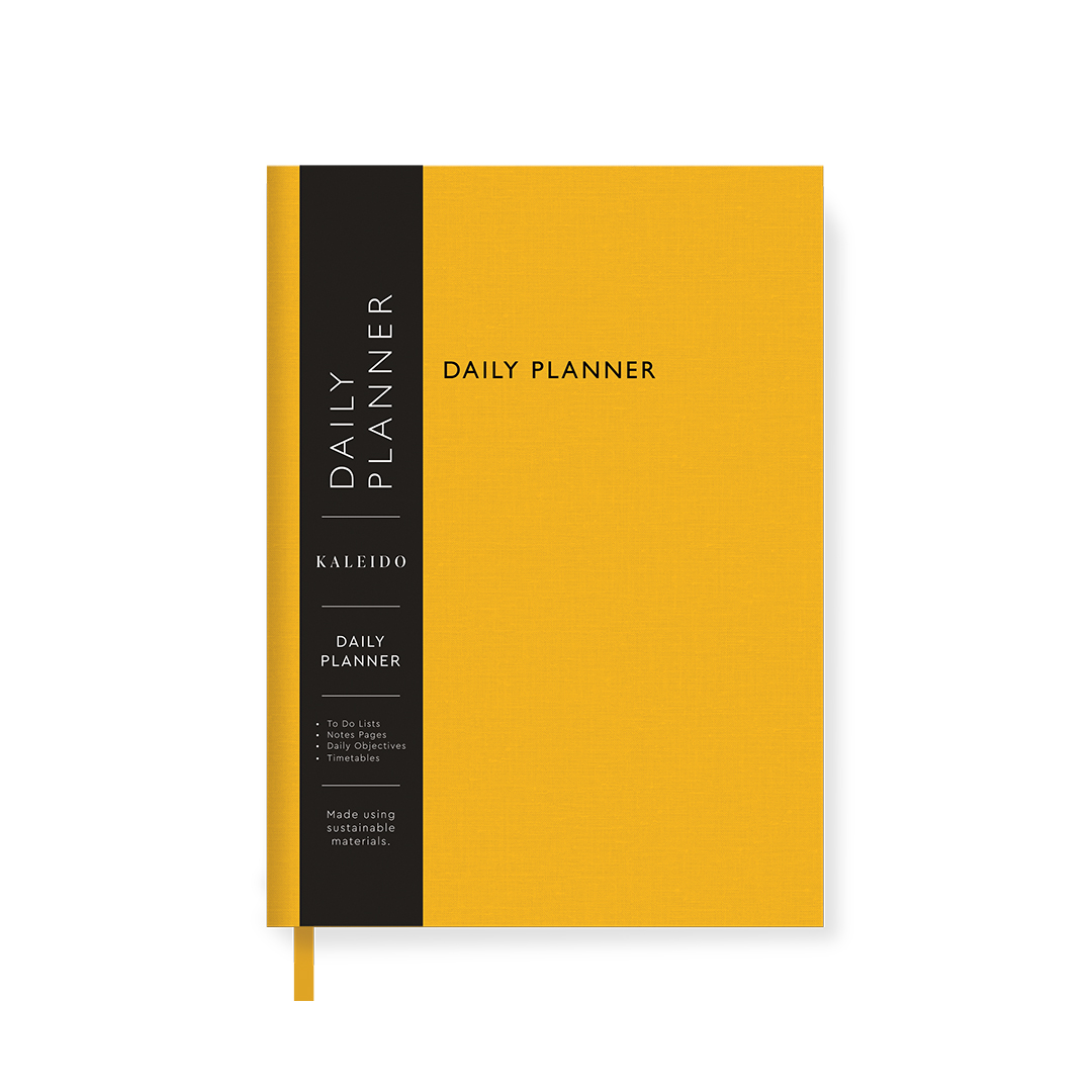 Picture of Yellow Fabric Daily Planner (A5) (12749)