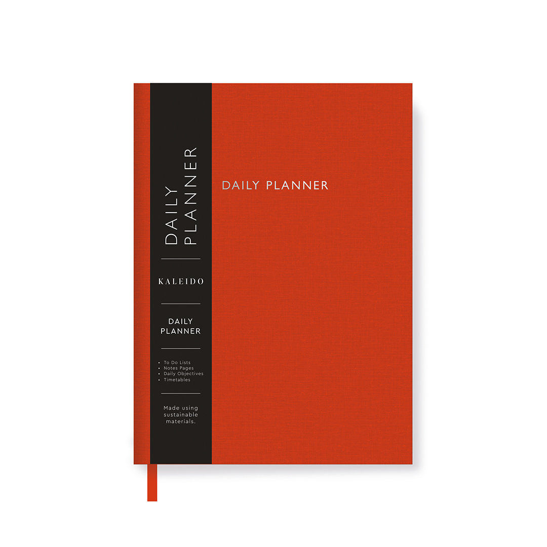 Picture of Orange Fabric Daily Planner (A5) (12750)