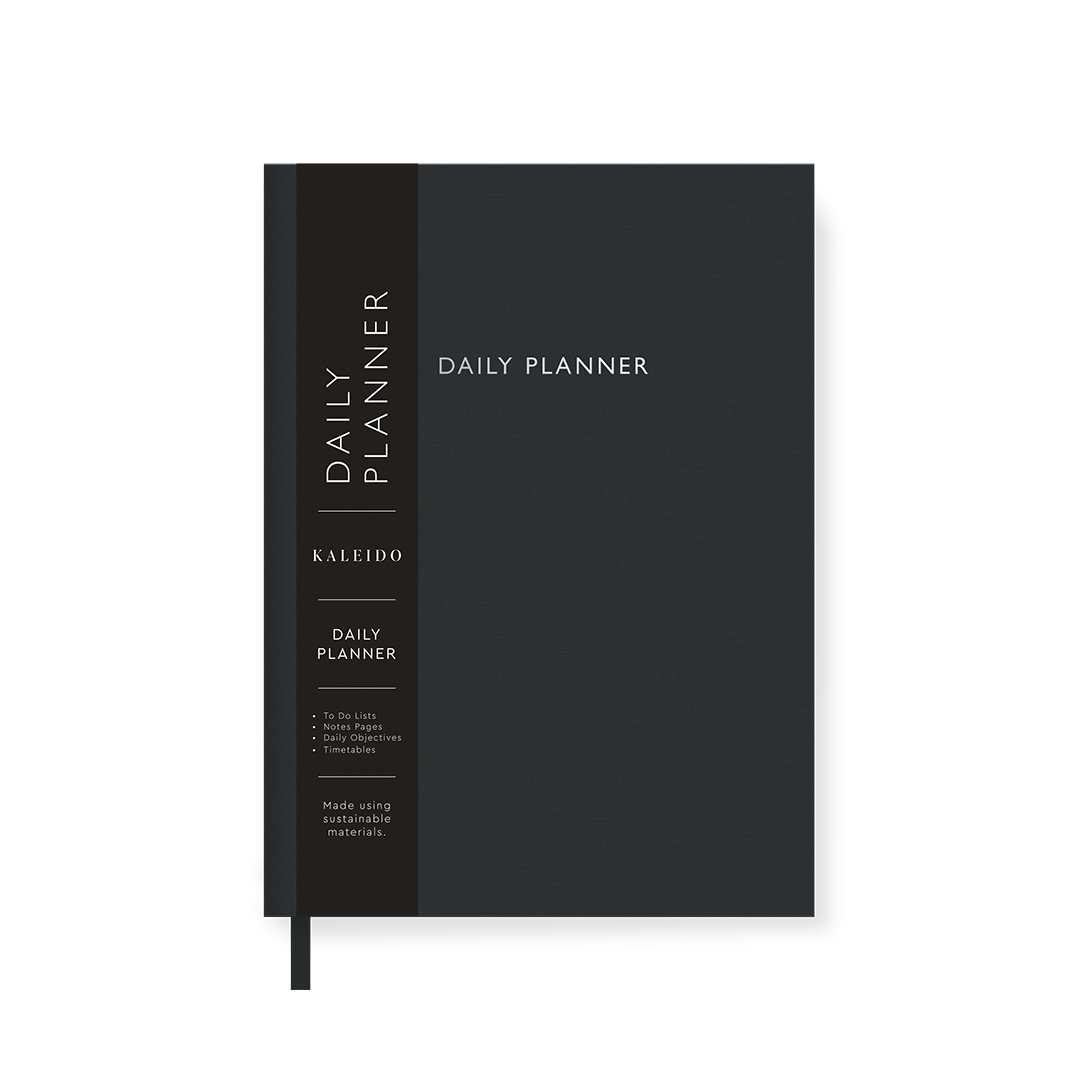 Picture of Off Black Fabric Daily Planner (A5) (12755)