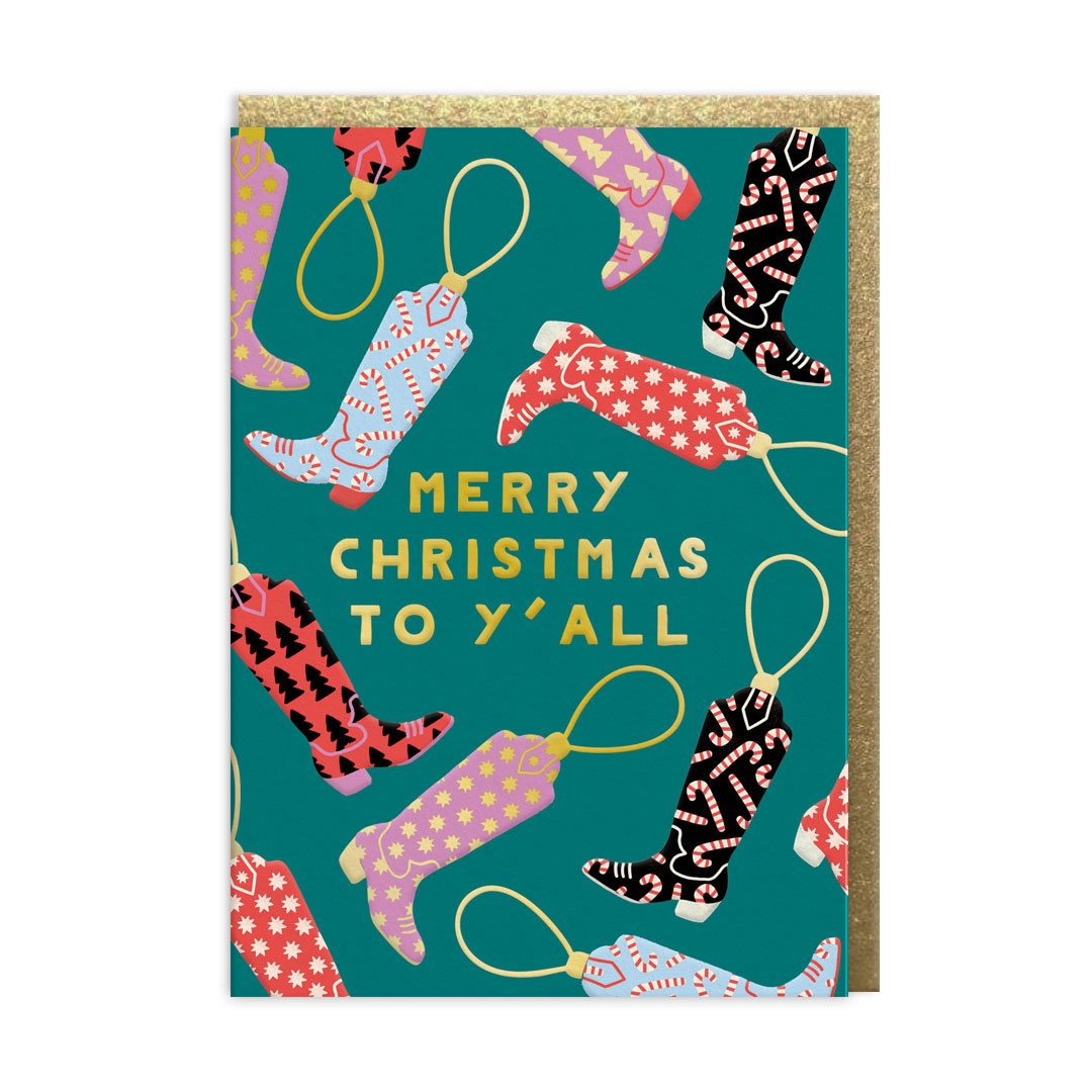 Picture of Merry Christmas Y'all Greeting Card (12759)