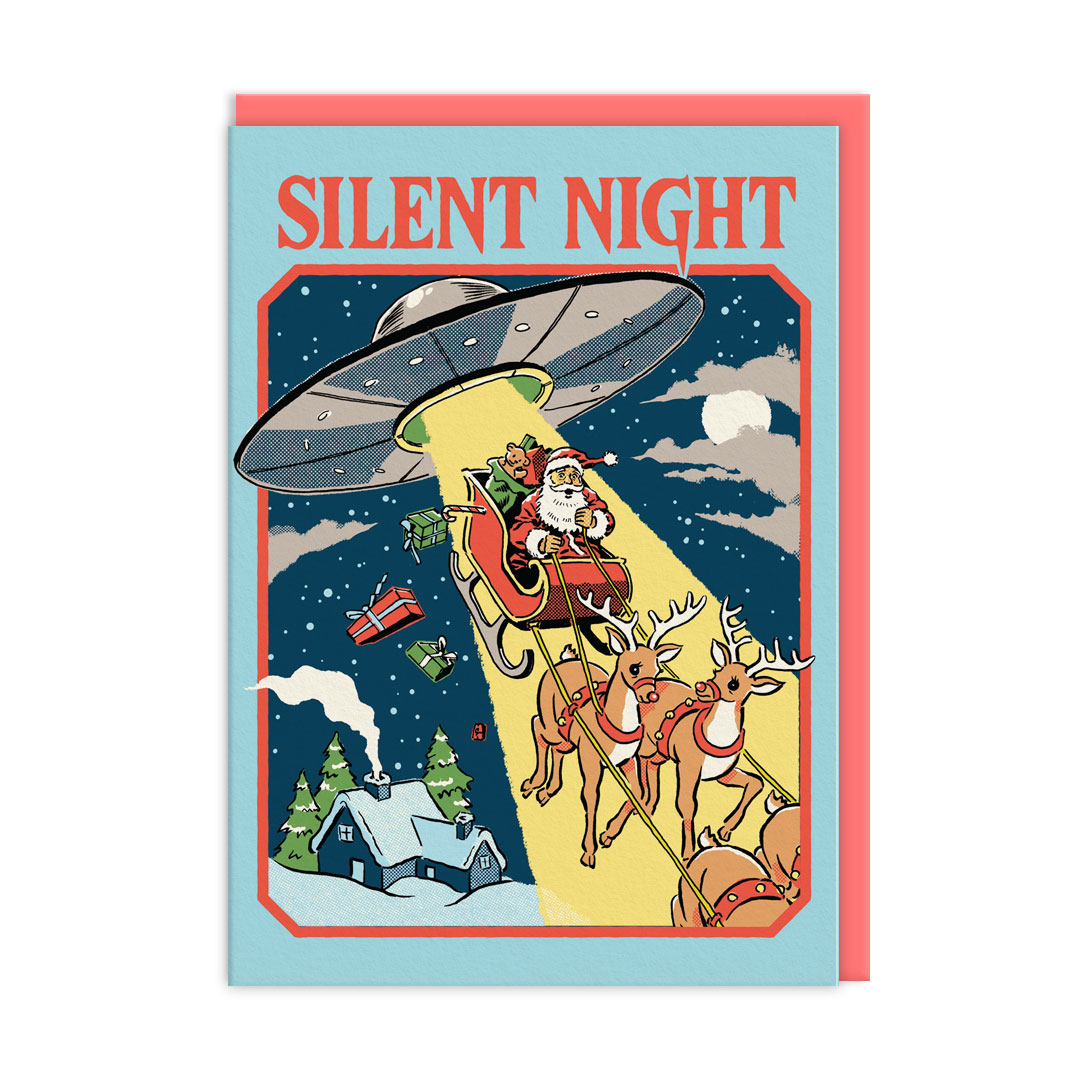 Picture of Silent Night UFO Greeting Card (12775)