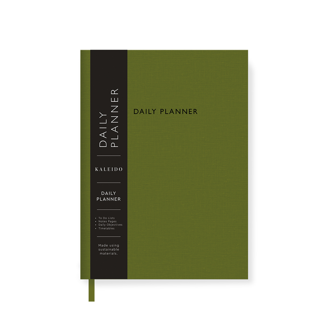 Picture of Olive Green Fabric Daily Planner (A5) (12776)