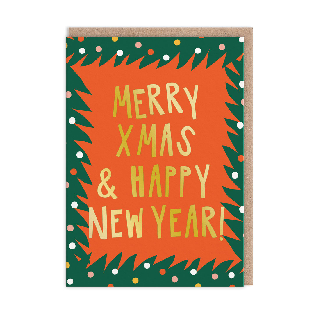 Picture of Merry Xmas Typographic Greeting Card (12813)